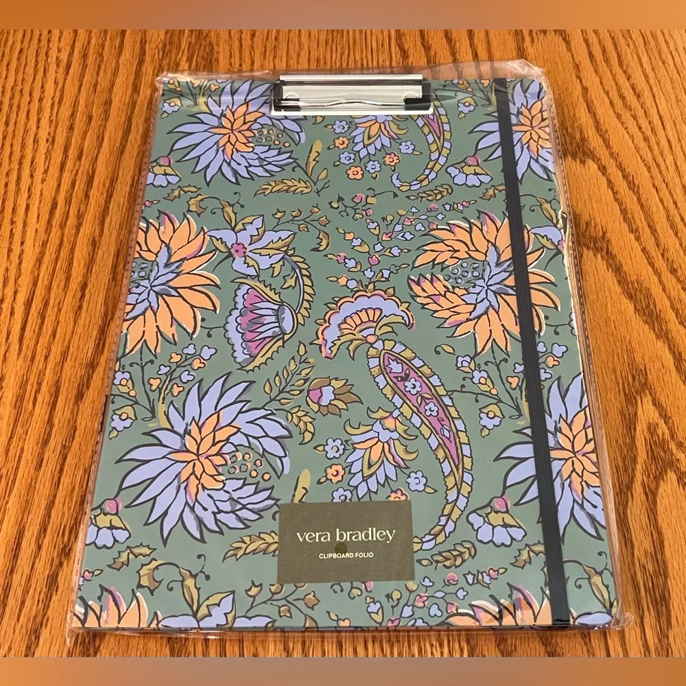 Vera Bradley Clipboard Folio in Gemstone Paisley NWT
